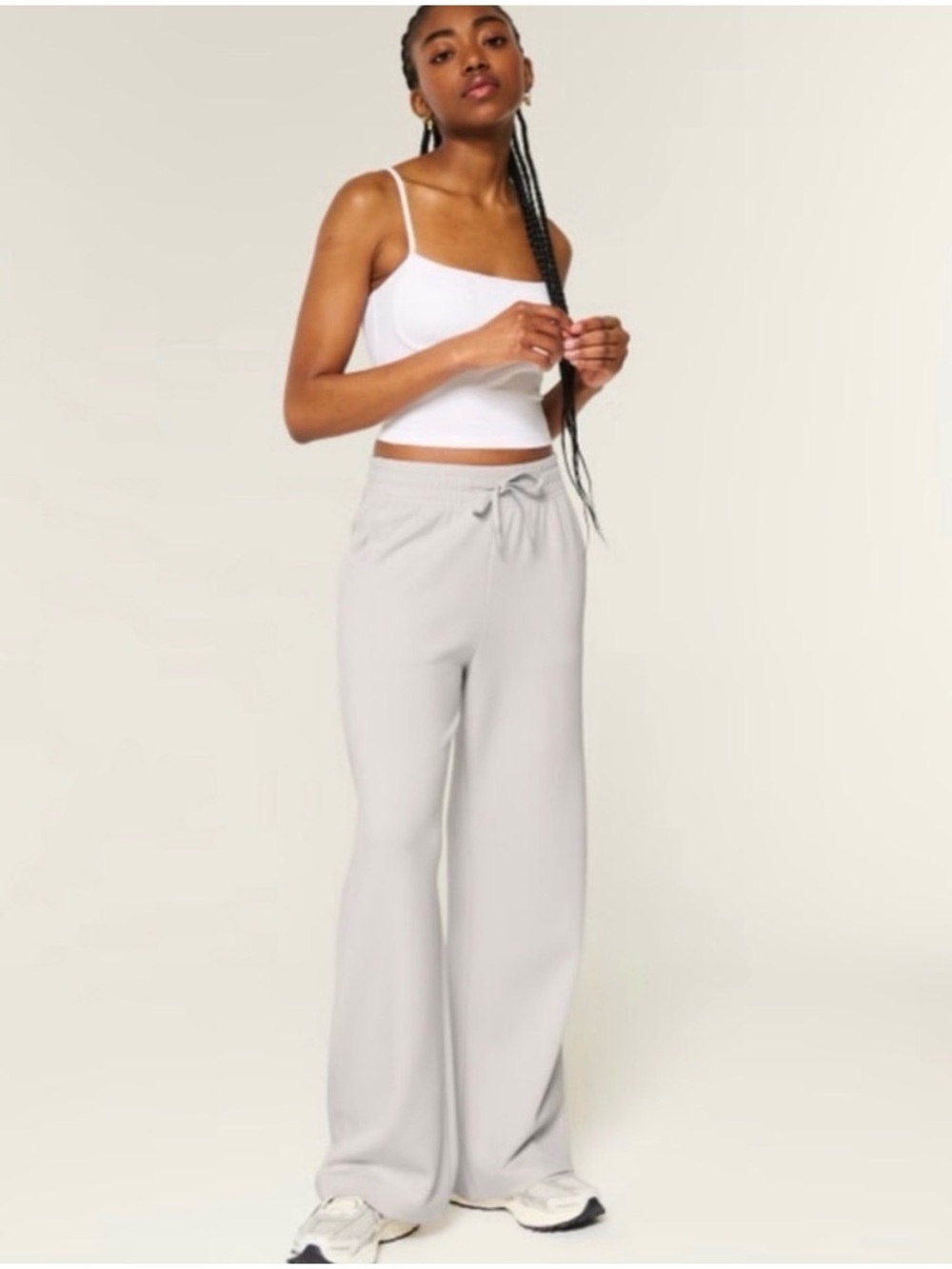 Gilly Hicks by Hollister Active Cool Down Wide-Leg Pants in Stone Medium